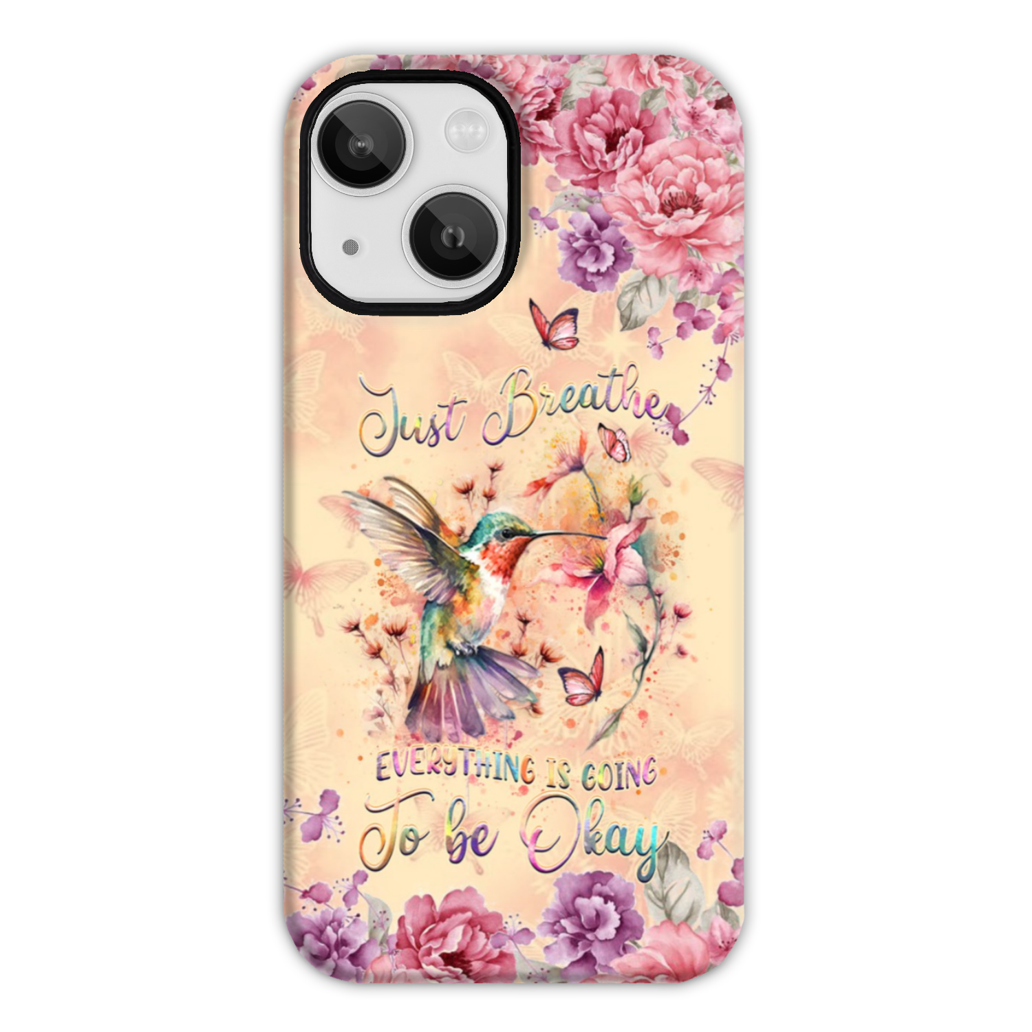 JUST BREATHE HUMMINGBIRD PHONE CASE - YHDU2803244