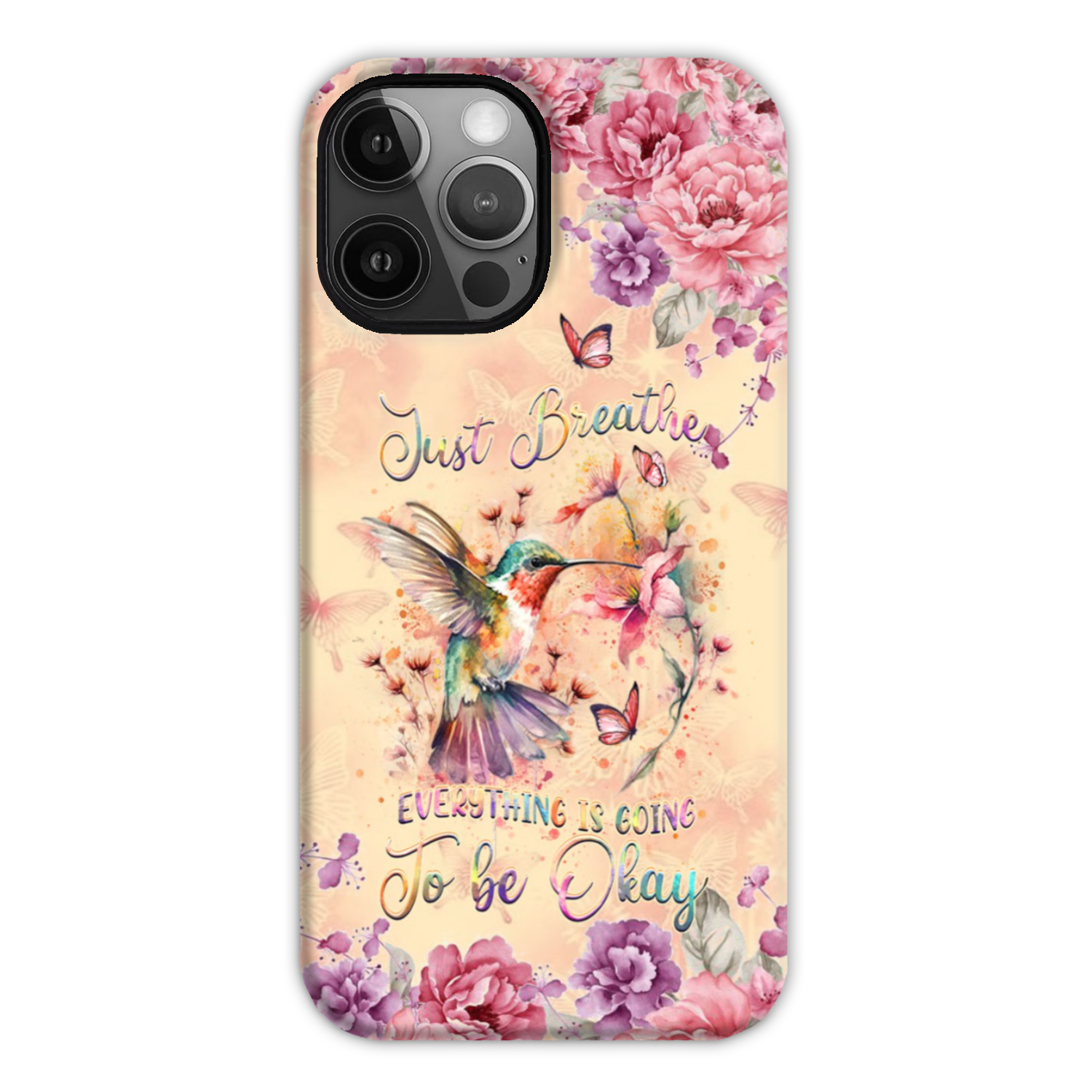 JUST BREATHE HUMMINGBIRD PHONE CASE - YHDU2803244