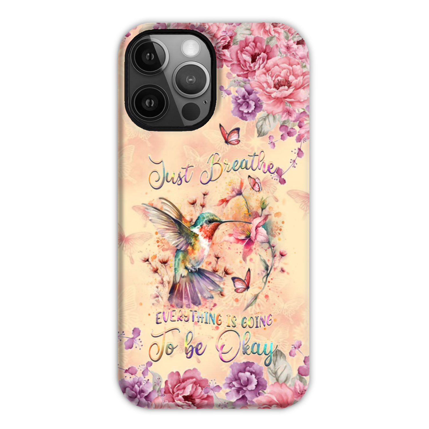 JUST BREATHE HUMMINGBIRD PHONE CASE - YHDU2803244