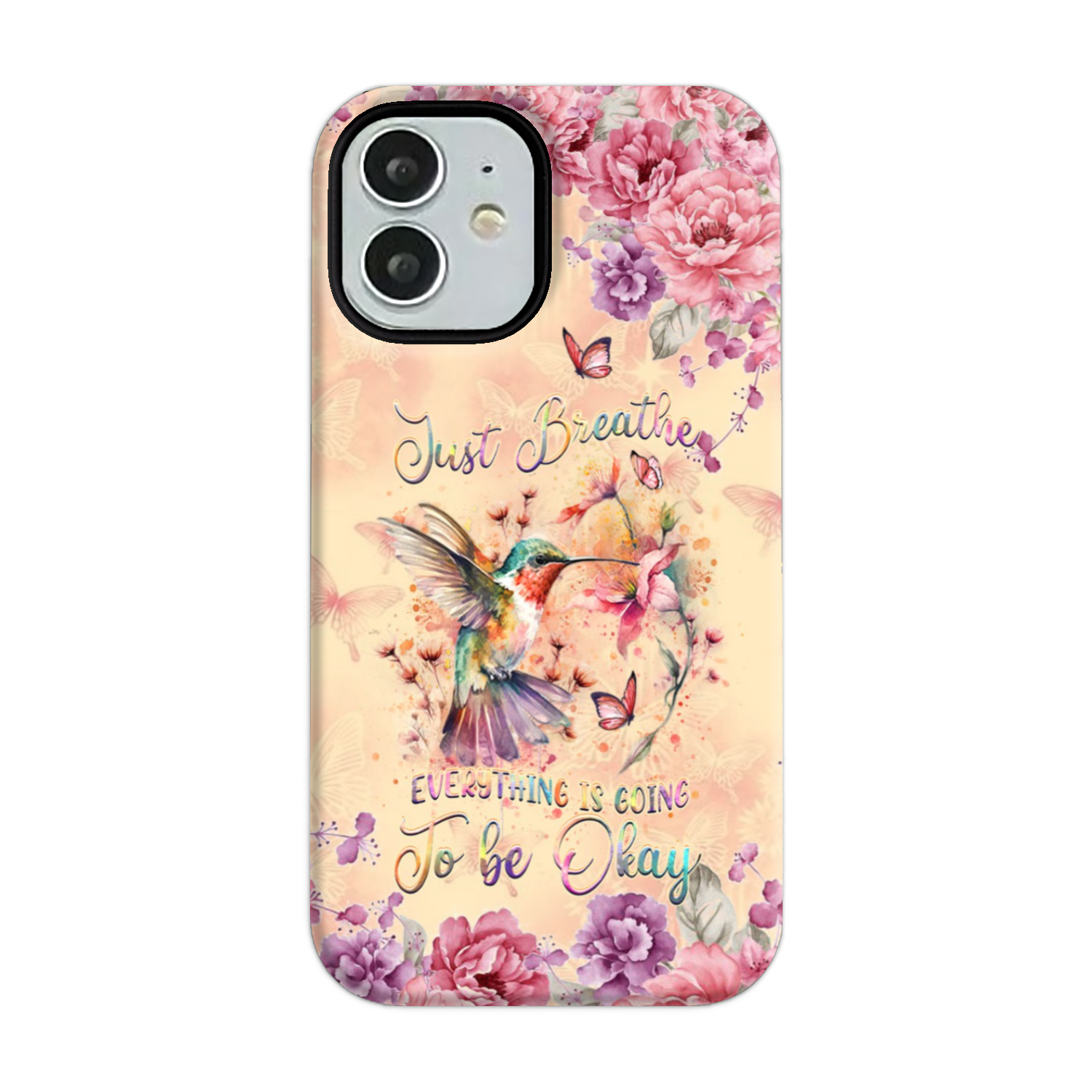 JUST BREATHE HUMMINGBIRD PHONE CASE - YHDU2803244