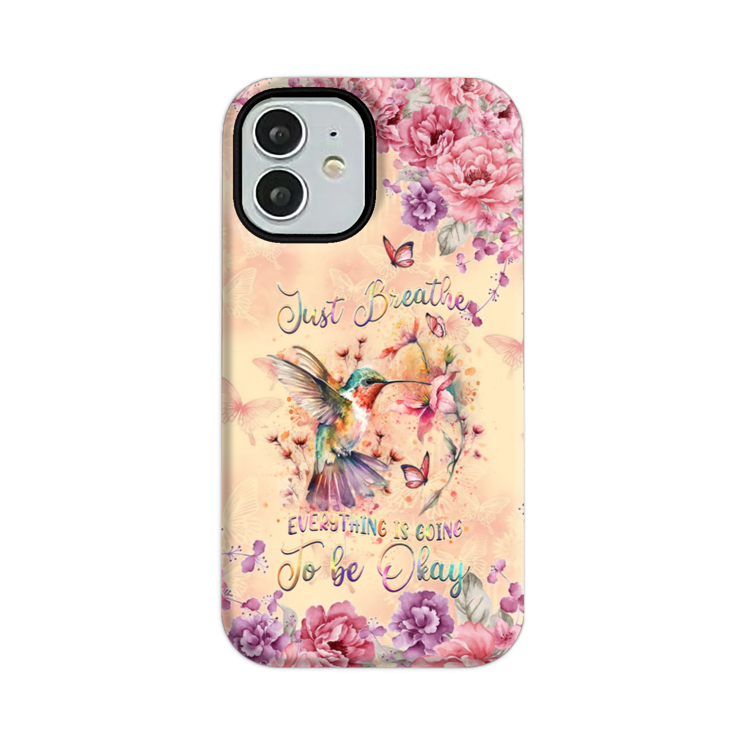 JUST BREATHE HUMMINGBIRD PHONE CASE - YHDU2803244