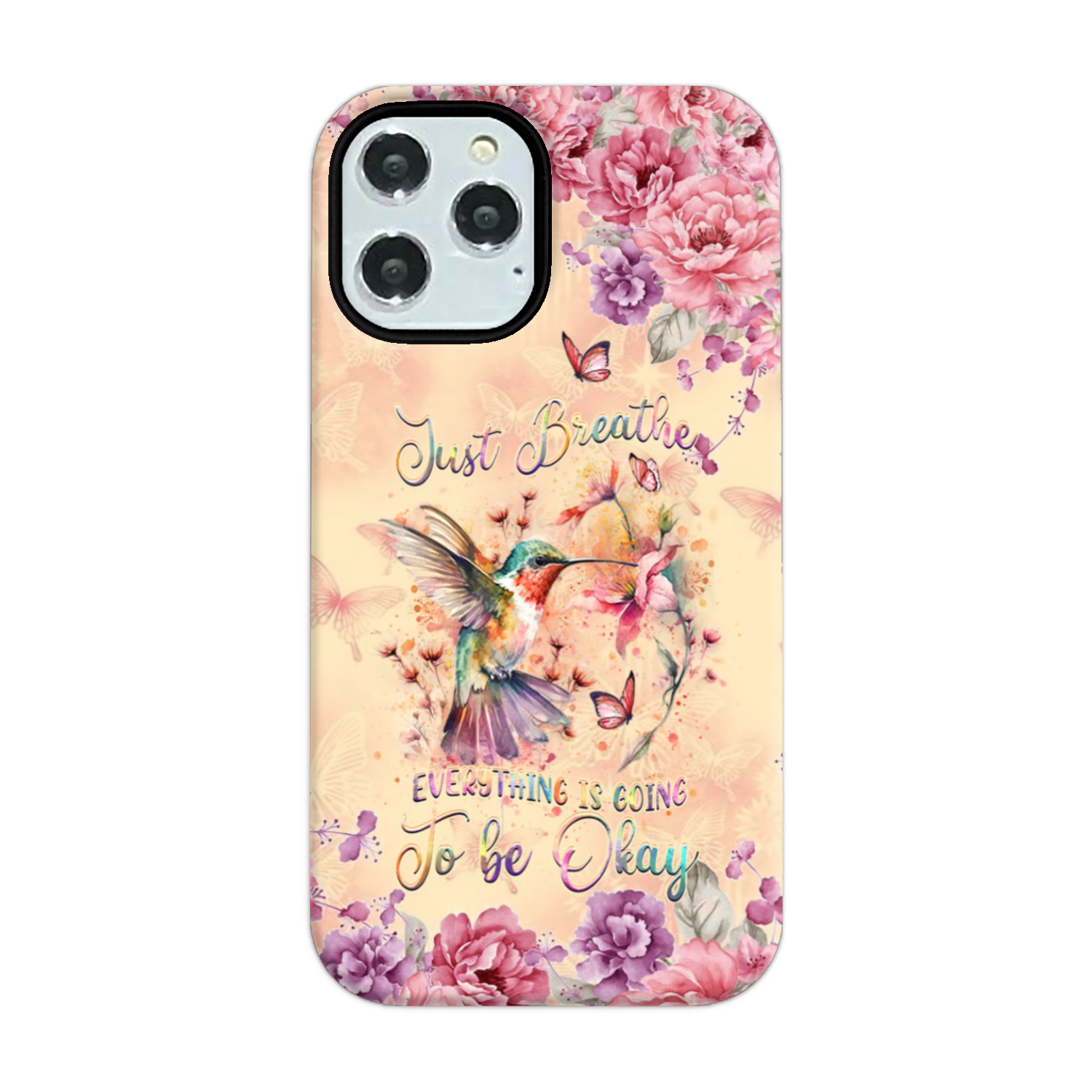 JUST BREATHE HUMMINGBIRD PHONE CASE - YHDU2803244