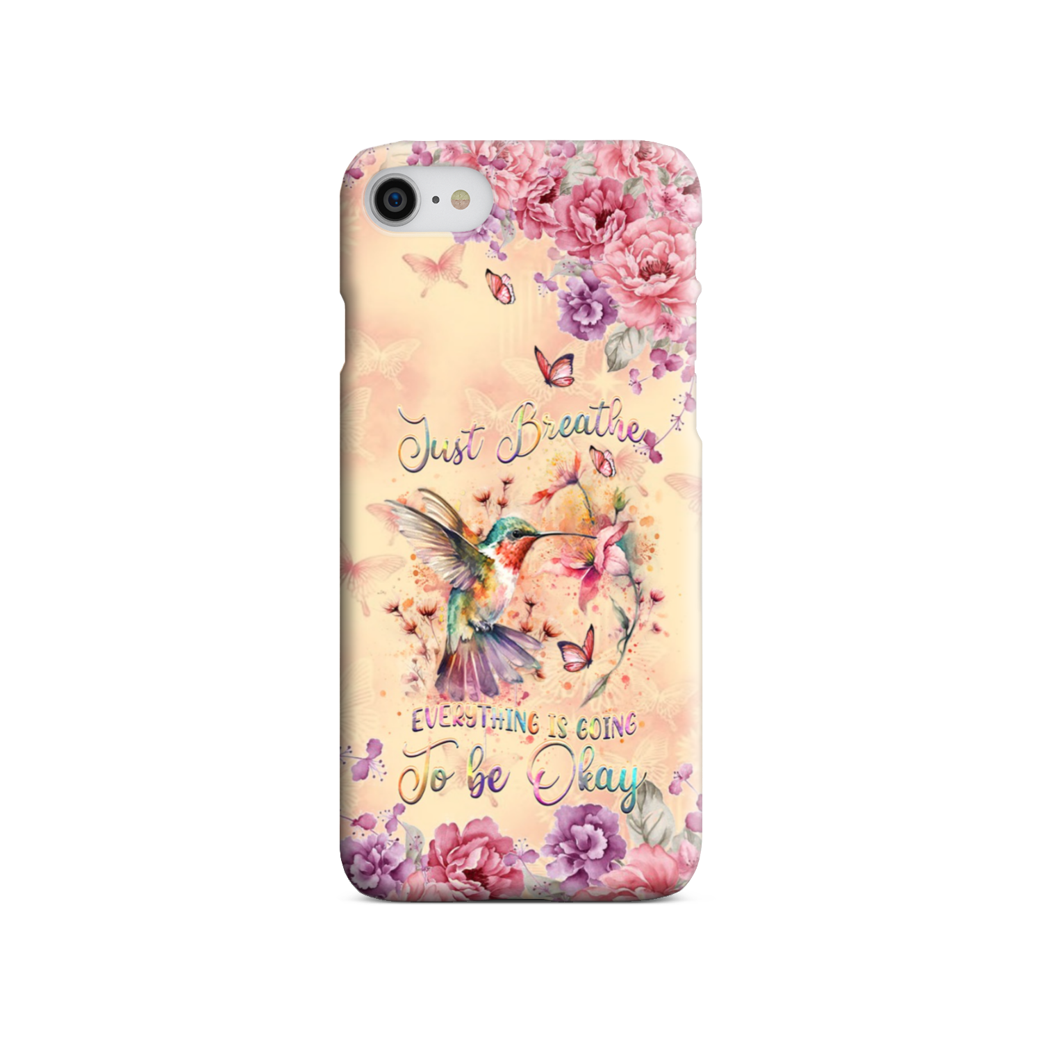 JUST BREATHE HUMMINGBIRD PHONE CASE - YHDU2803244