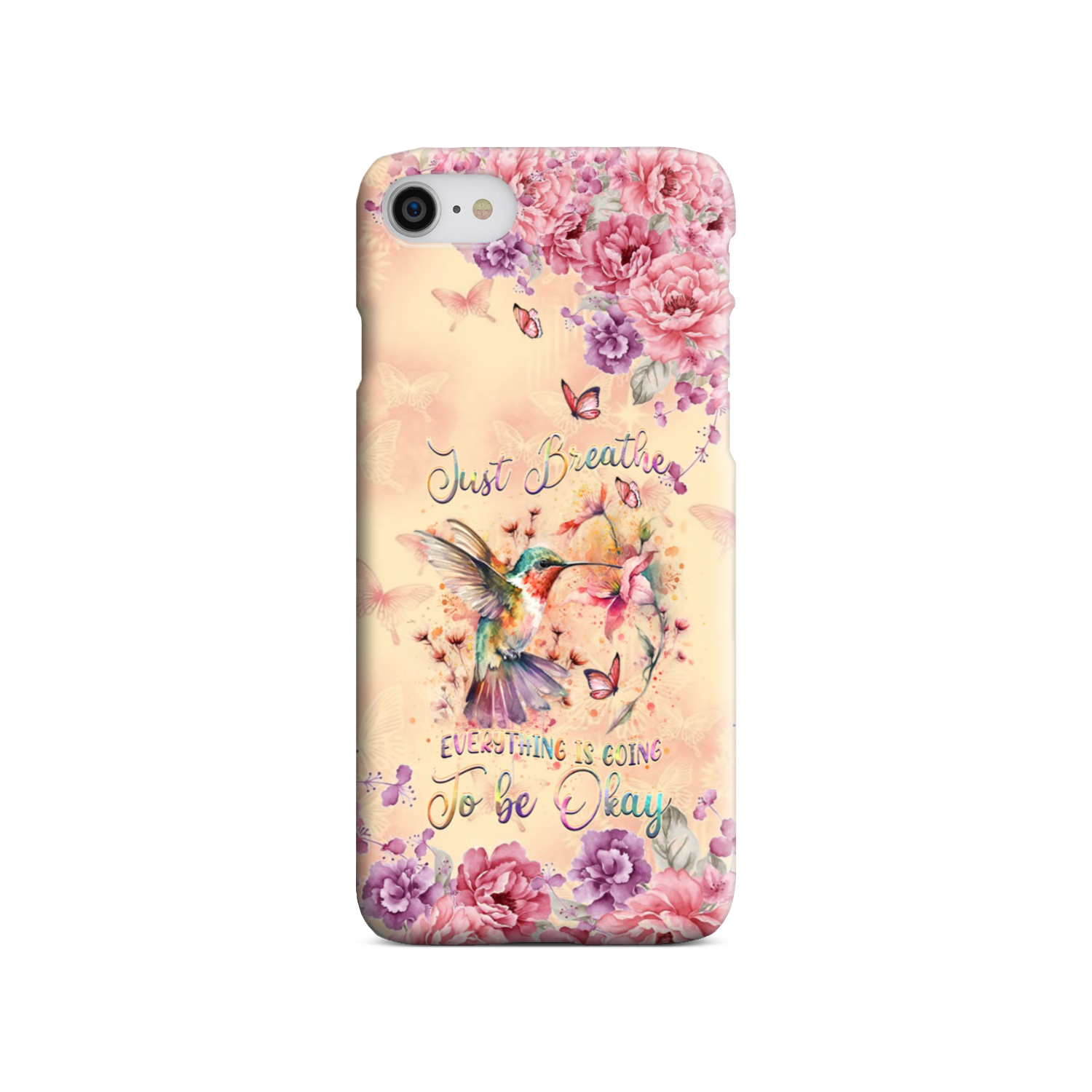 JUST BREATHE HUMMINGBIRD PHONE CASE - YHDU2803244