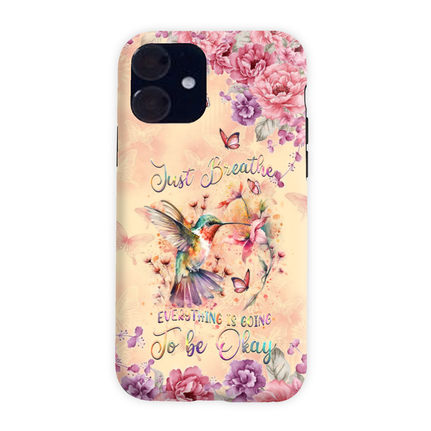 JUST BREATHE HUMMINGBIRD PHONE CASE - YHDU2803244