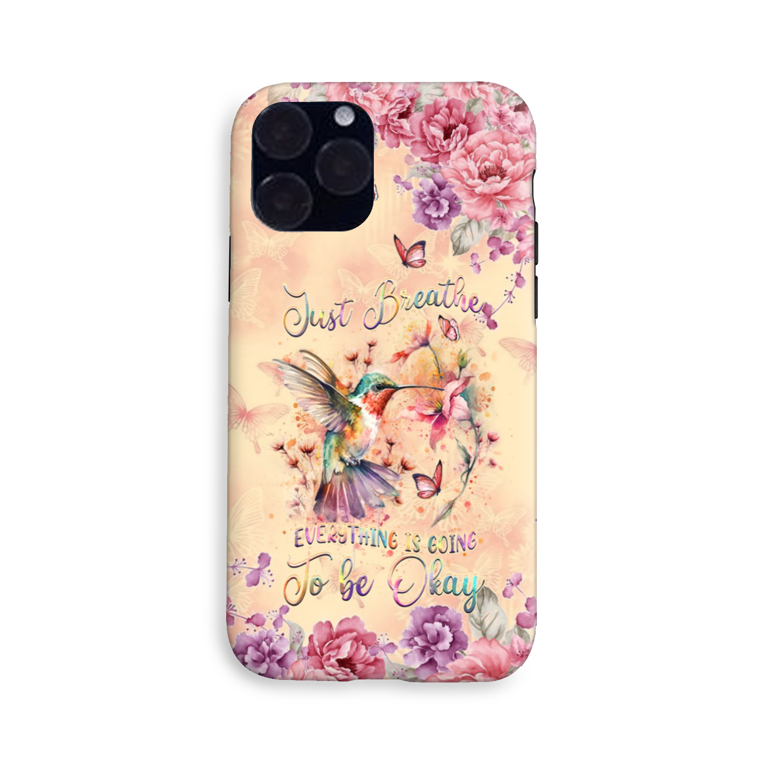 JUST BREATHE HUMMINGBIRD PHONE CASE - YHDU2803244