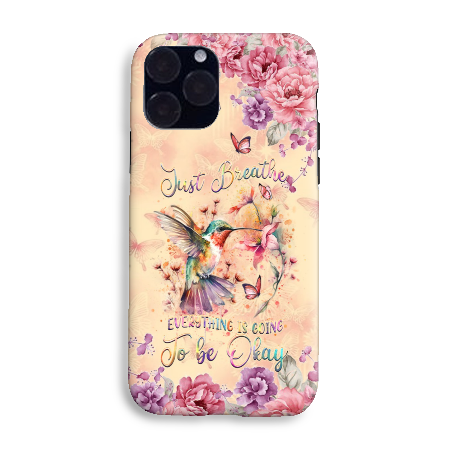 JUST BREATHE HUMMINGBIRD PHONE CASE - YHDU2803244