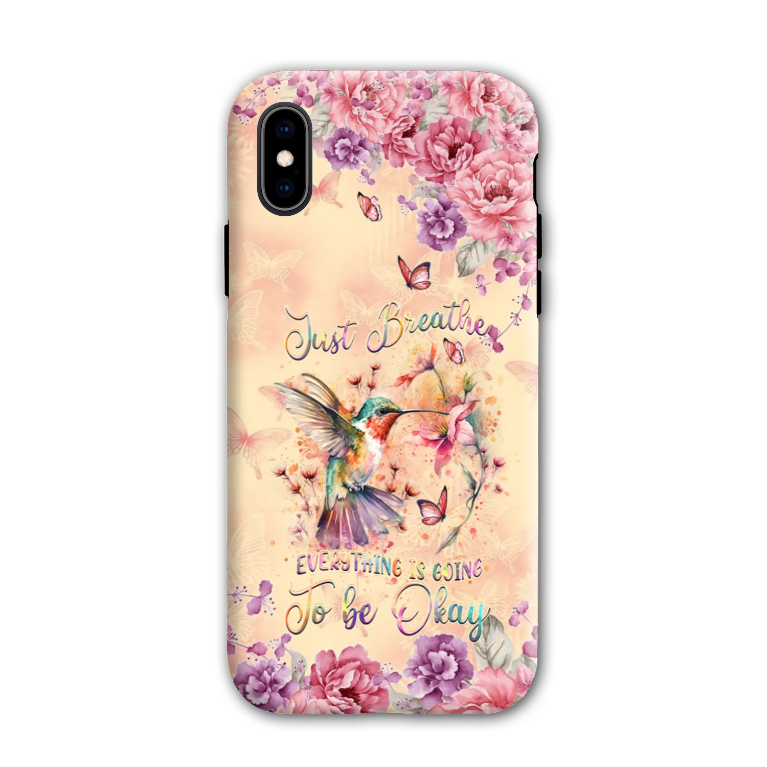 JUST BREATHE HUMMINGBIRD PHONE CASE - YHDU2803244