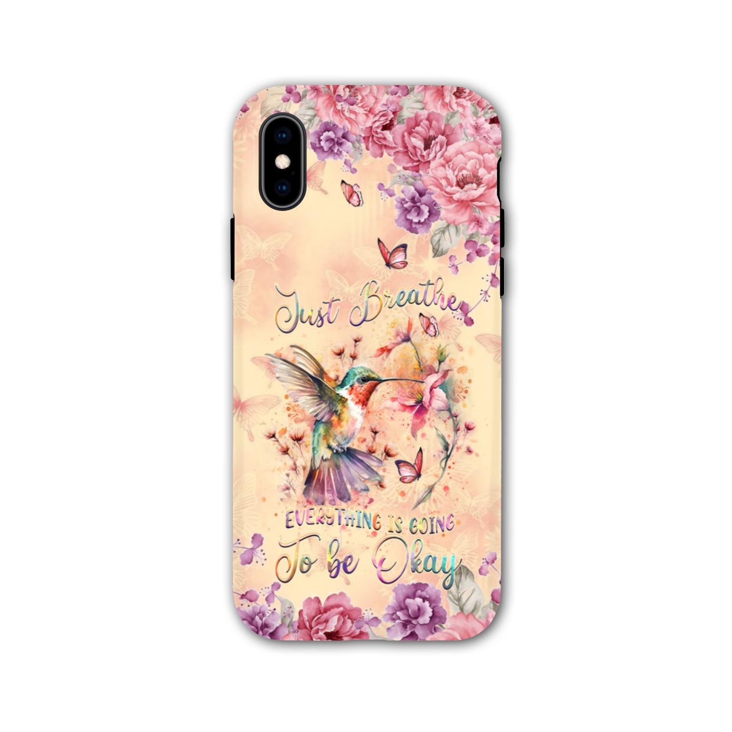 JUST BREATHE HUMMINGBIRD PHONE CASE - YHDU2803244