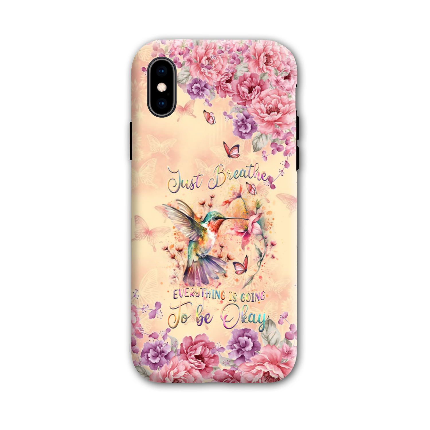 JUST BREATHE HUMMINGBIRD PHONE CASE - YHDU2803244