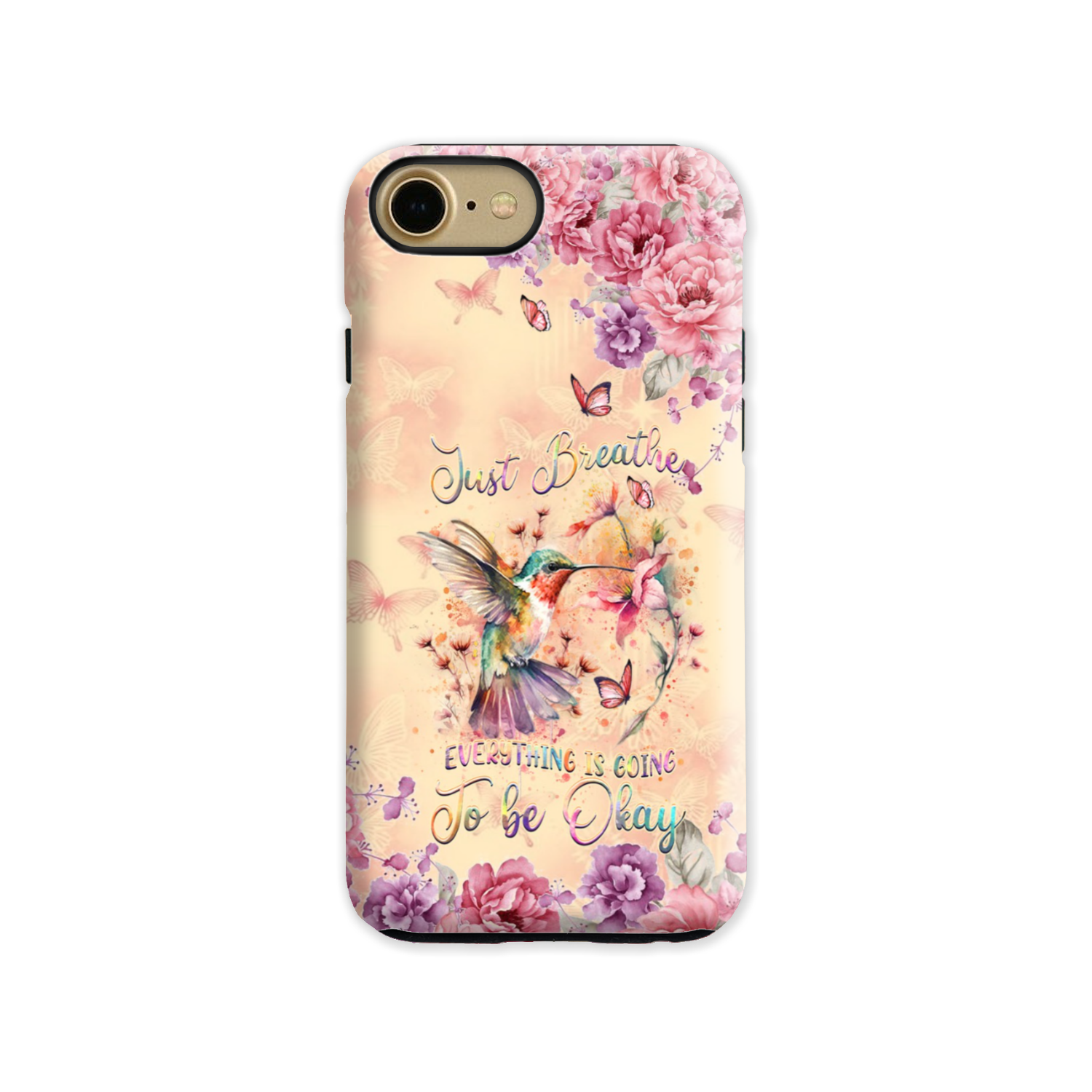 JUST BREATHE HUMMINGBIRD PHONE CASE - YHDU2803244