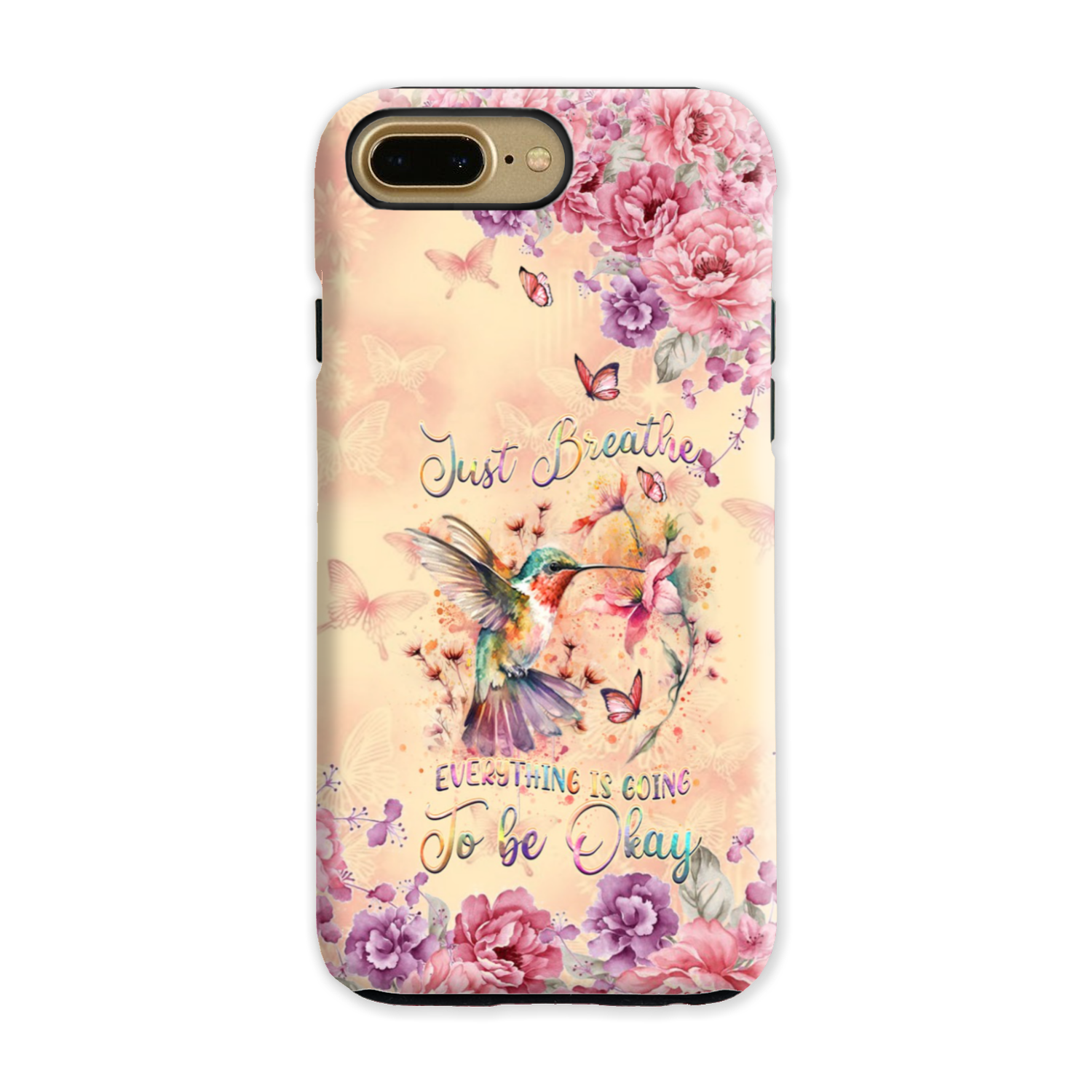 JUST BREATHE HUMMINGBIRD PHONE CASE - YHDU2803244