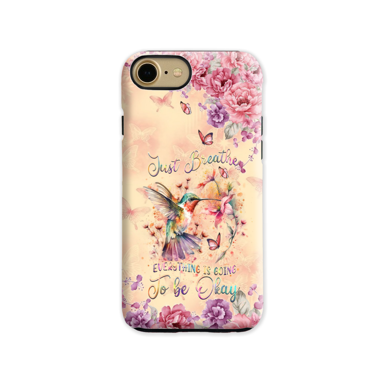 JUST BREATHE HUMMINGBIRD PHONE CASE - YHDU2803244