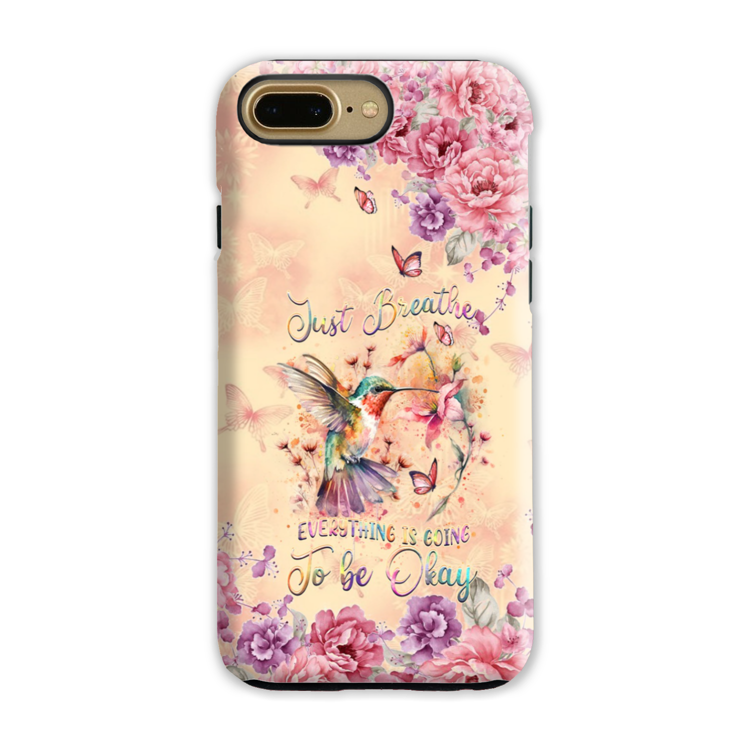 JUST BREATHE HUMMINGBIRD PHONE CASE - YHDU2803244