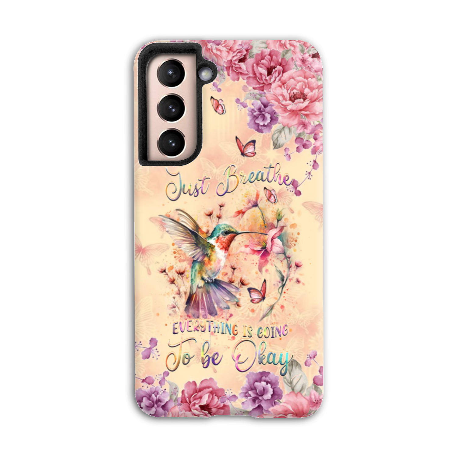 JUST BREATHE HUMMINGBIRD PHONE CASE - YHDU2803244