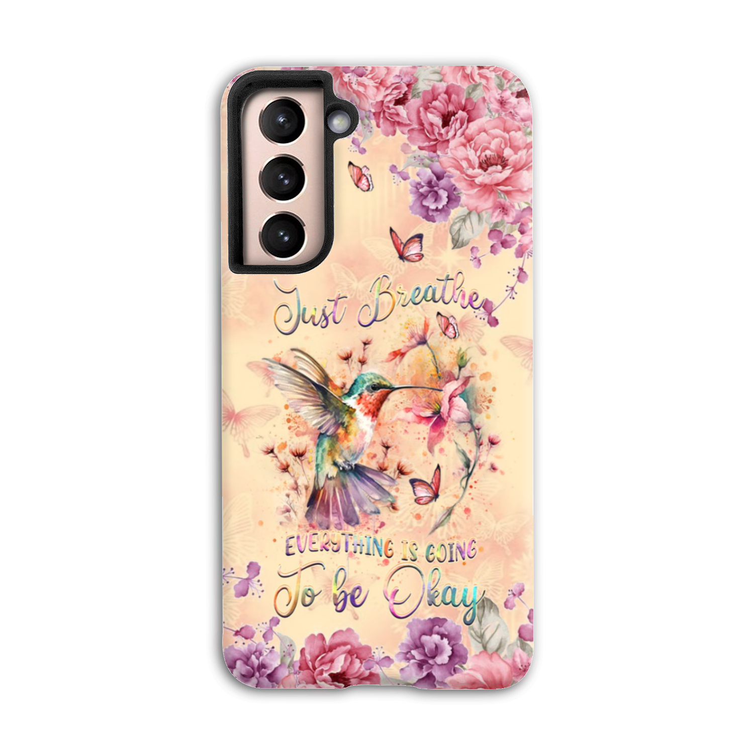 JUST BREATHE HUMMINGBIRD PHONE CASE - YHDU2803244