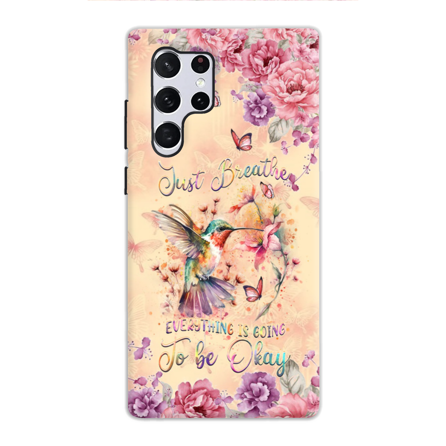 JUST BREATHE HUMMINGBIRD PHONE CASE - YHDU2803244