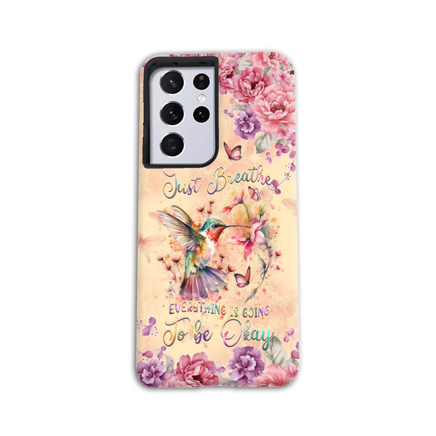 JUST BREATHE HUMMINGBIRD PHONE CASE - YHDU2803244