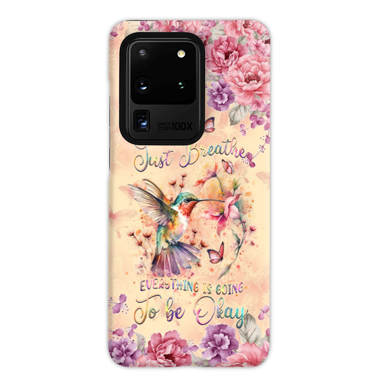 JUST BREATHE HUMMINGBIRD PHONE CASE - YHDU2803244