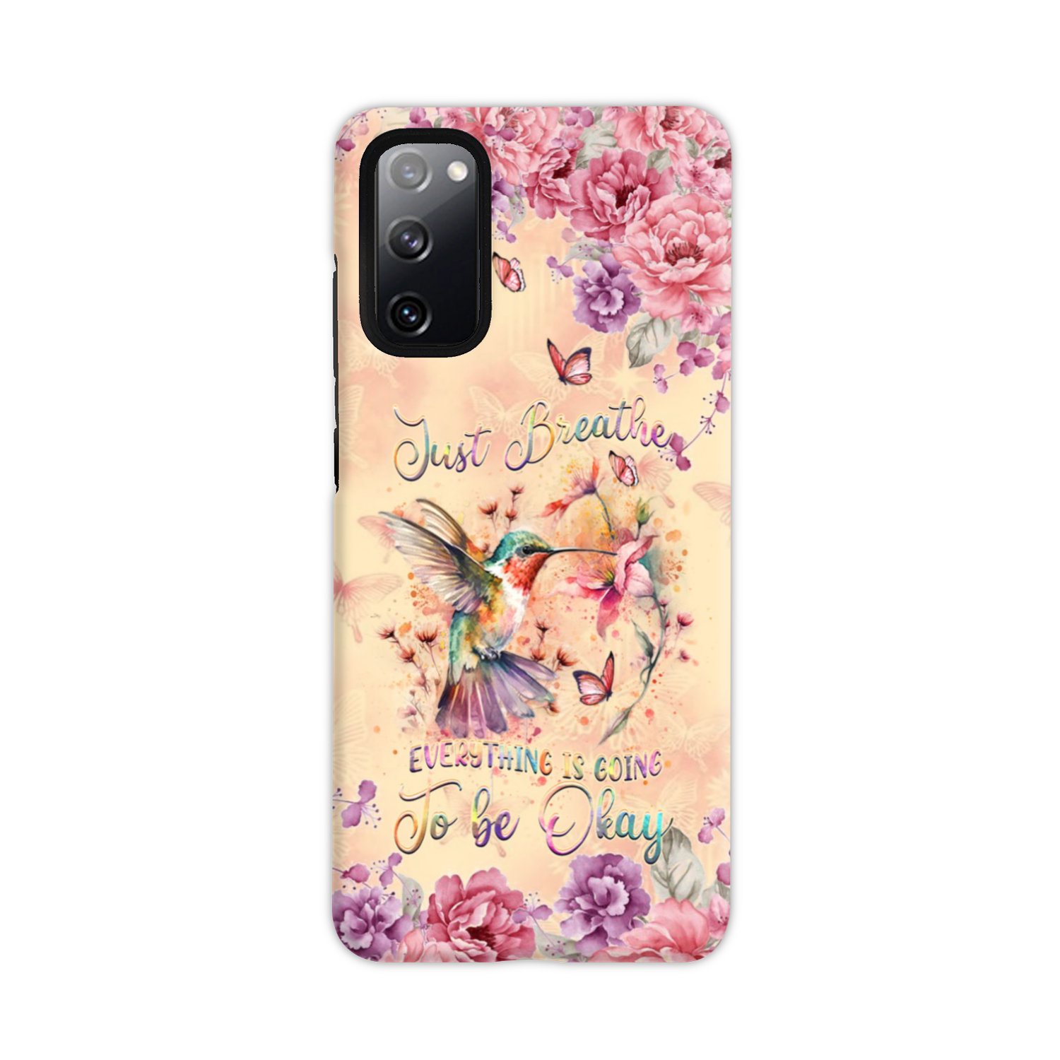 JUST BREATHE HUMMINGBIRD PHONE CASE - YHDU2803244