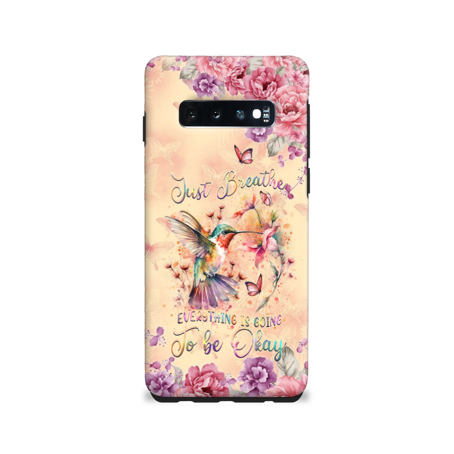 JUST BREATHE HUMMINGBIRD PHONE CASE - YHDU2803244