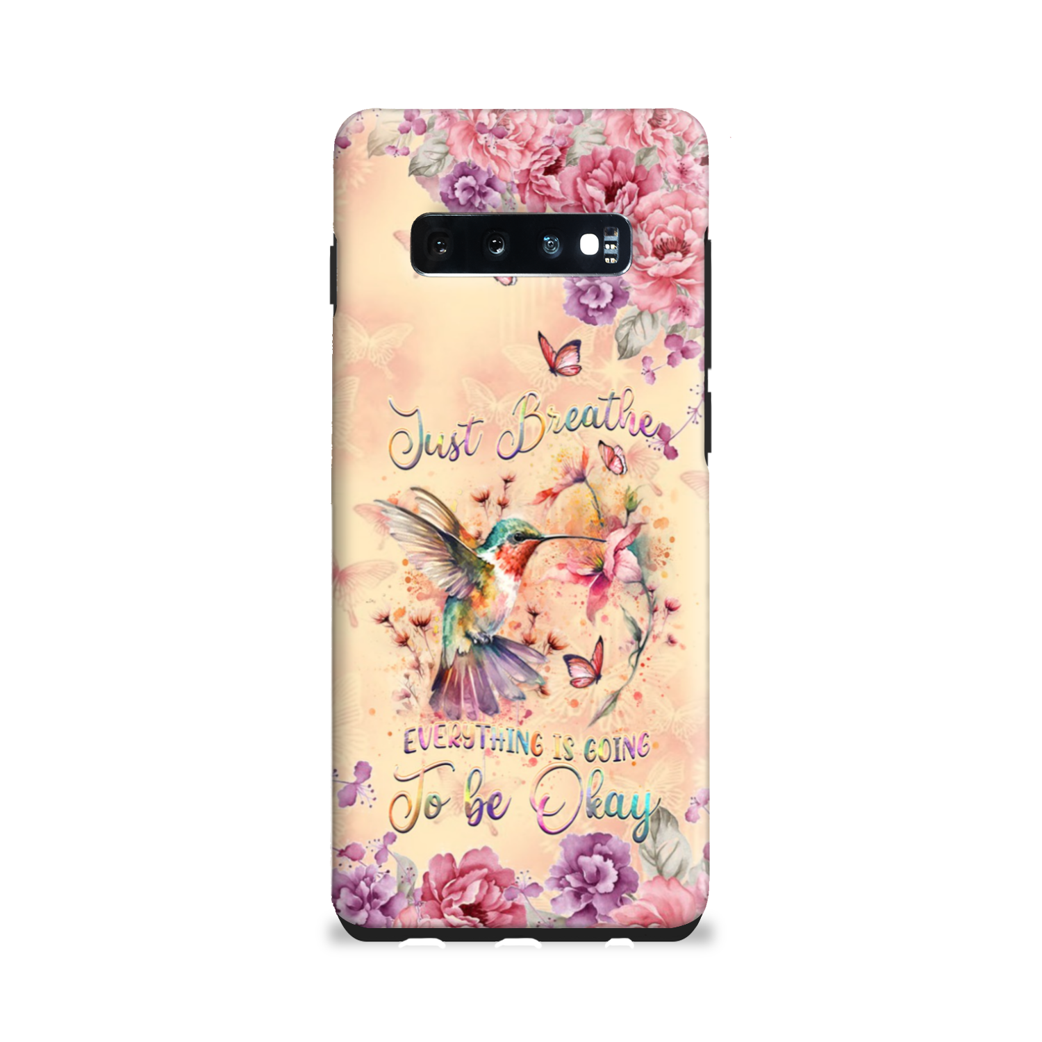 JUST BREATHE HUMMINGBIRD PHONE CASE - YHDU2803244