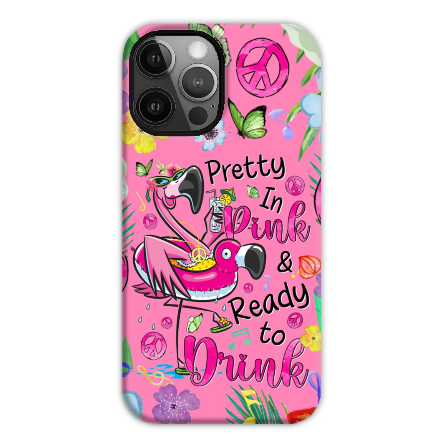 PRETTY IN PINK FLAMINGO PHONE CASE - TYQY1706243