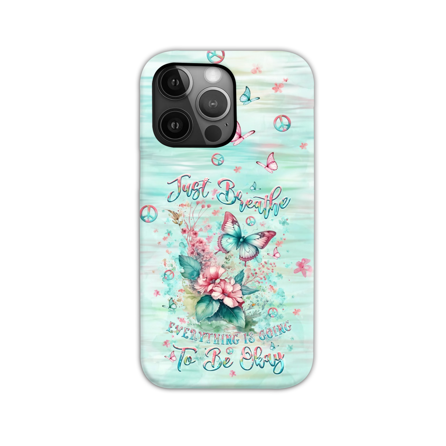 JUST BREATHE BUTTERFLY PHONE CASE - YHLT0907242