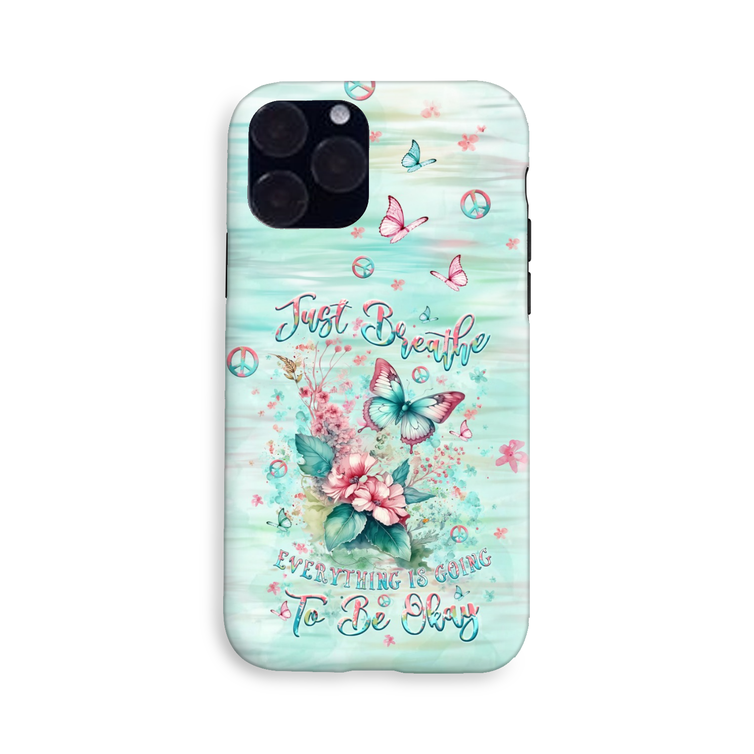 JUST BREATHE BUTTERFLY PHONE CASE - YHLT0907242