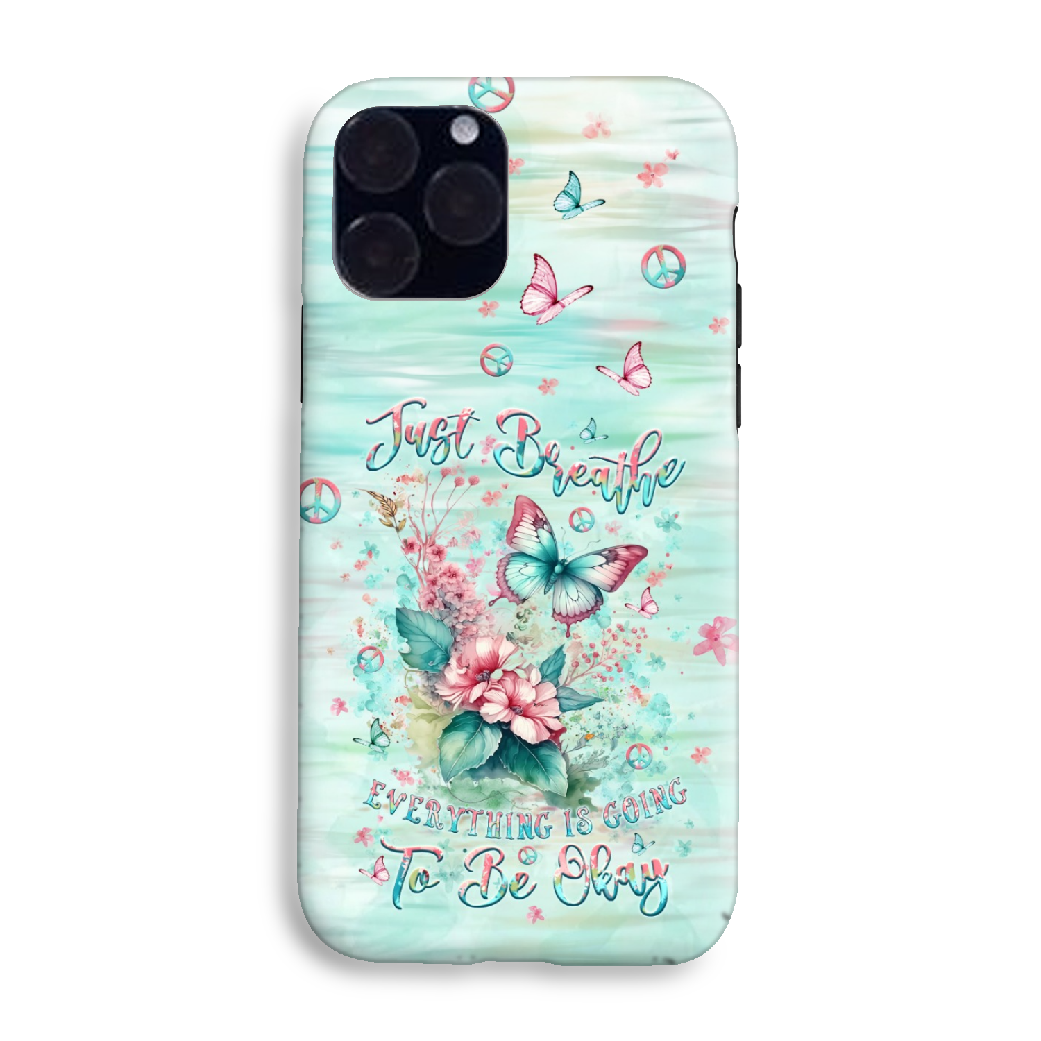 JUST BREATHE BUTTERFLY PHONE CASE - YHLT0907242