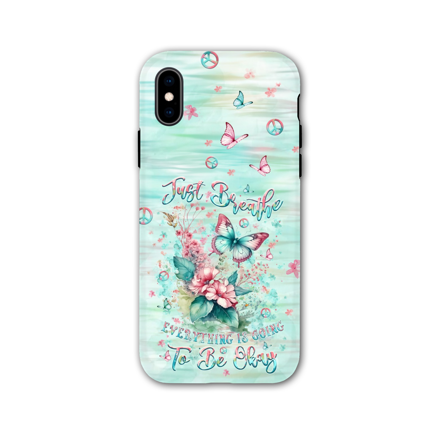 JUST BREATHE BUTTERFLY PHONE CASE - YHLT0907242