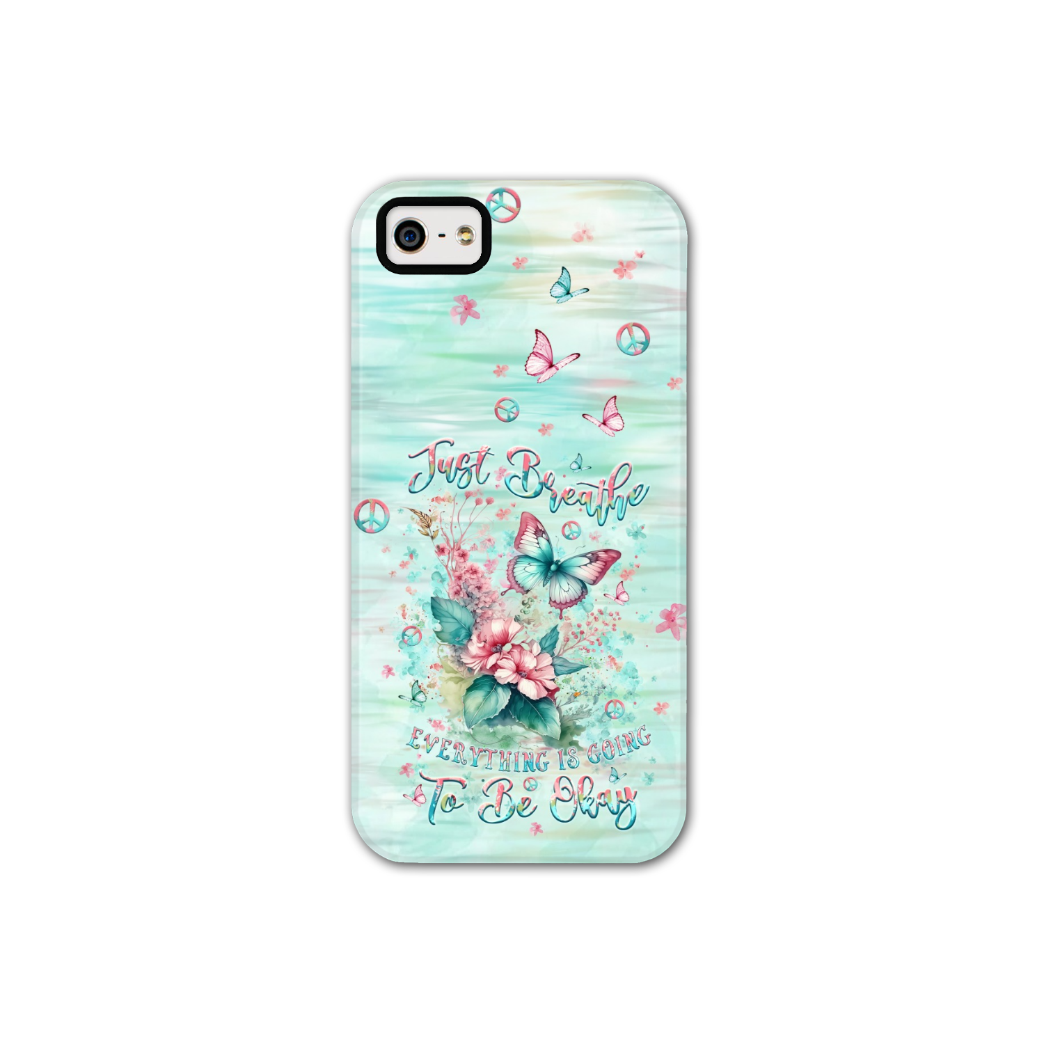 JUST BREATHE BUTTERFLY PHONE CASE - YHLT0907242