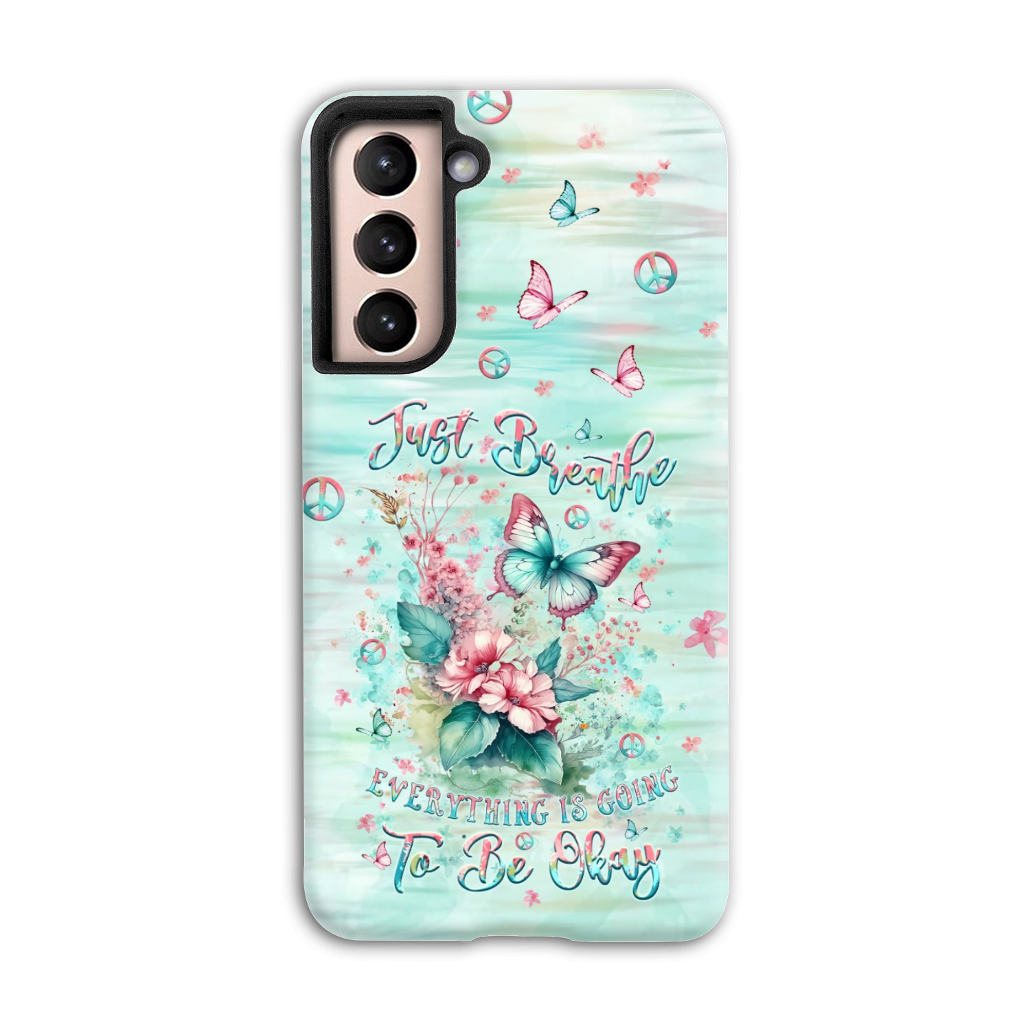 JUST BREATHE BUTTERFLY PHONE CASE - YHLT0907242