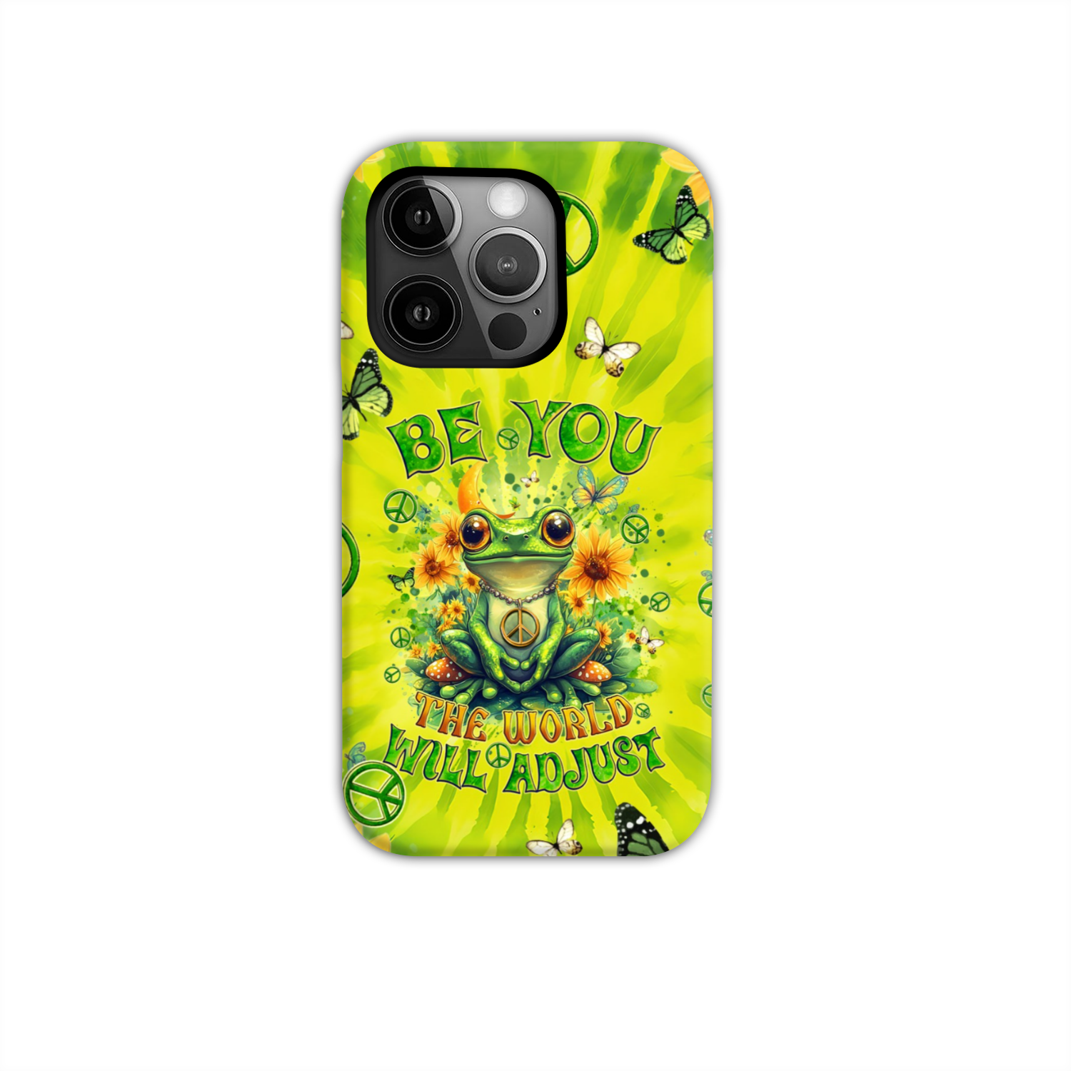 BE YOU THE WORLD WILL ADJUST FROG TIE DYE PHONE CASE - TYQY0401257