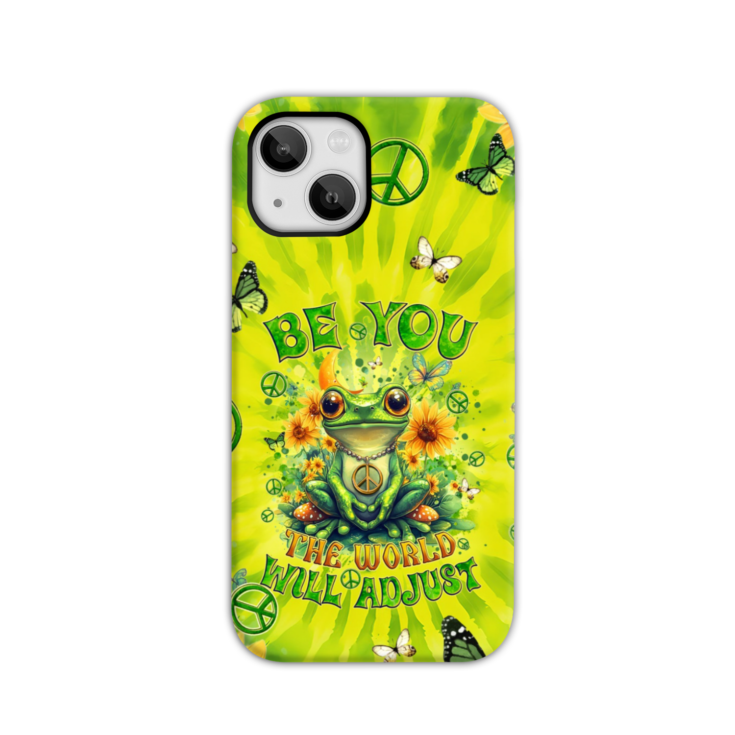 BE YOU THE WORLD WILL ADJUST FROG TIE DYE PHONE CASE - TYQY0401257