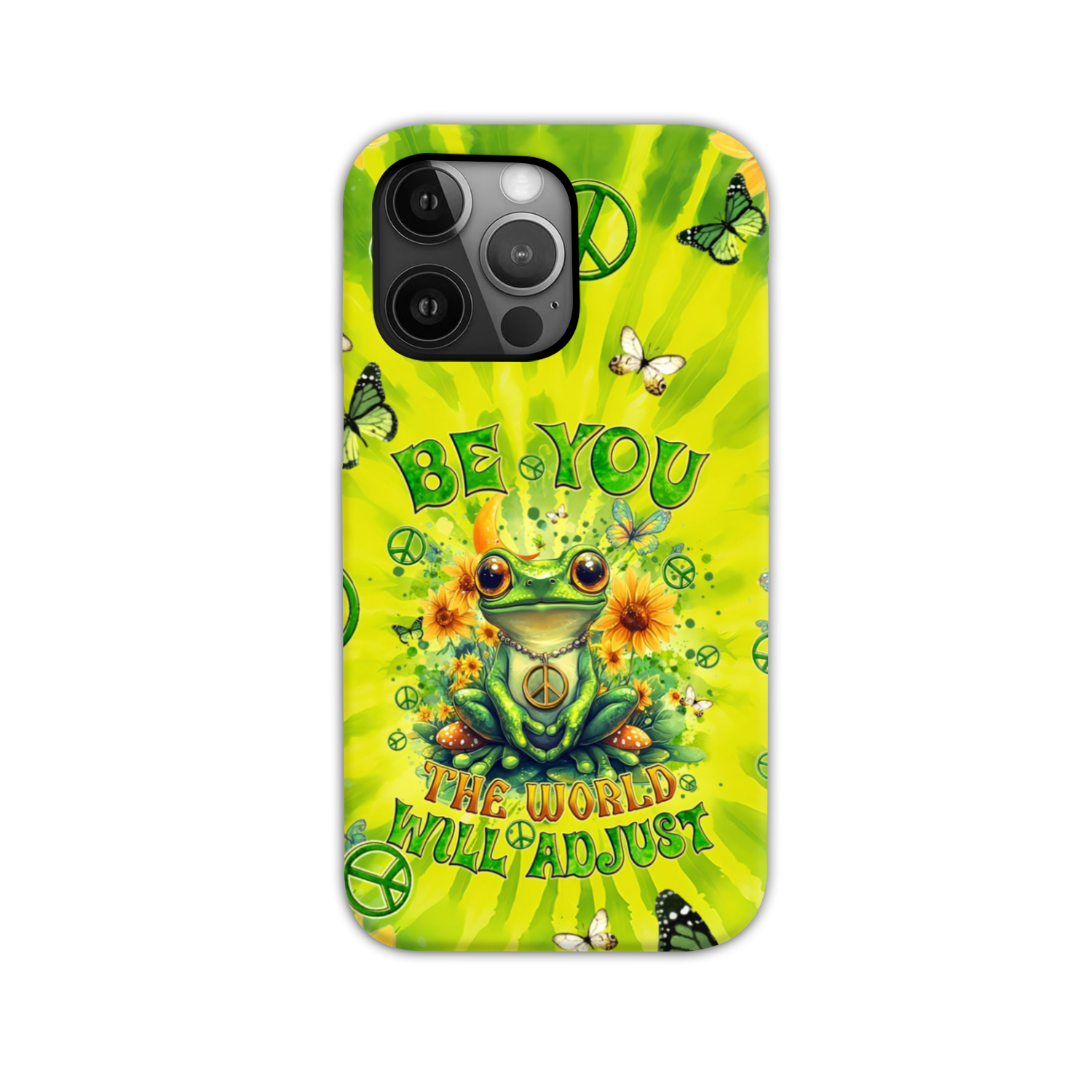 BE YOU THE WORLD WILL ADJUST FROG TIE DYE PHONE CASE - TYQY0401257