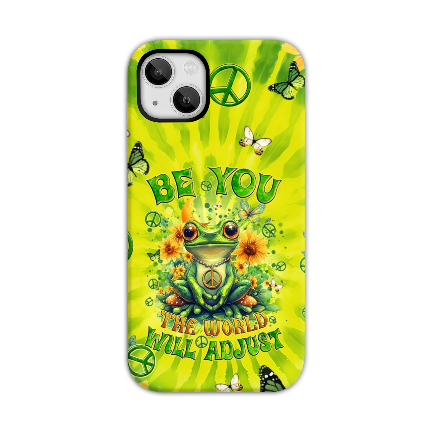 BE YOU THE WORLD WILL ADJUST FROG TIE DYE PHONE CASE - TYQY0401257