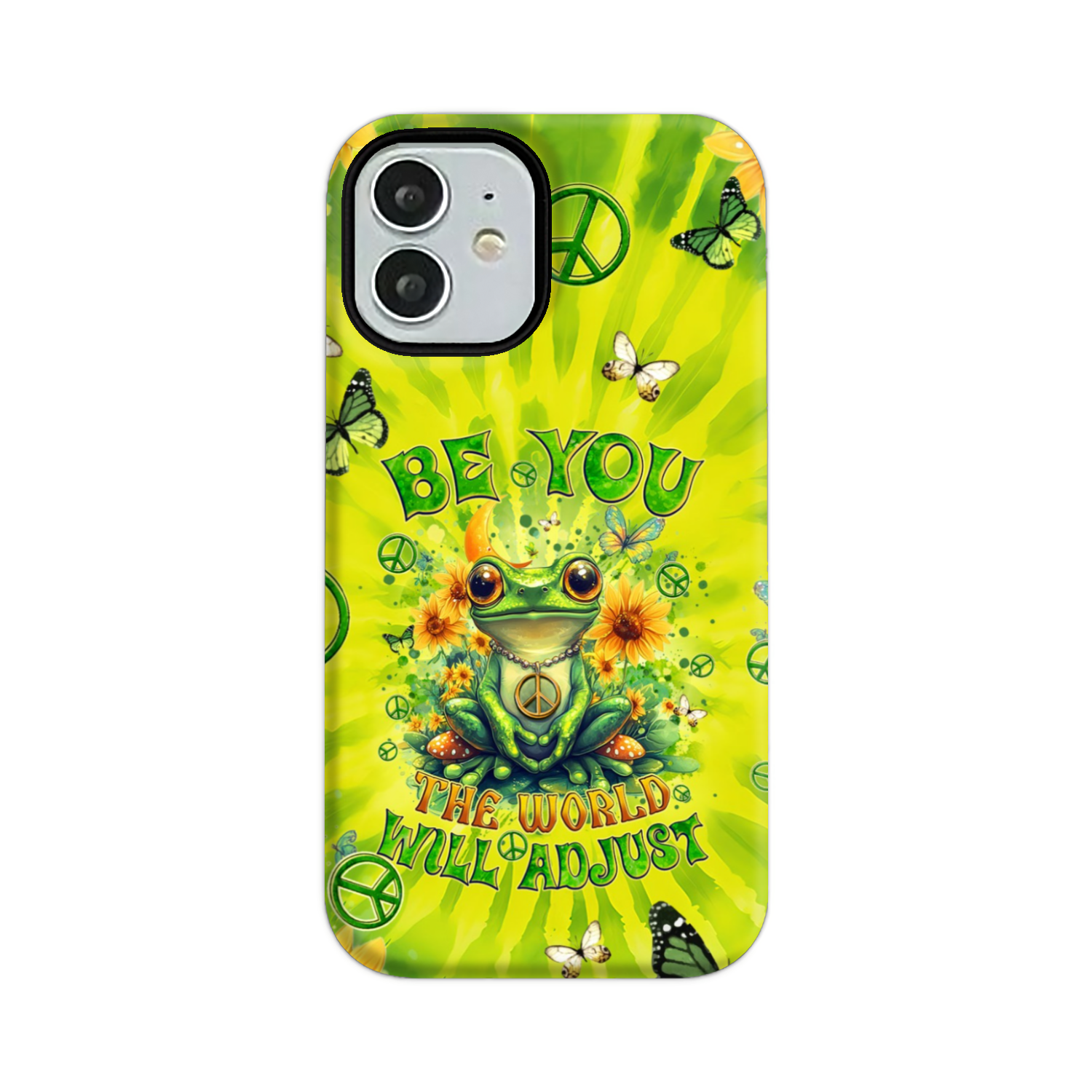 BE YOU THE WORLD WILL ADJUST FROG TIE DYE PHONE CASE - TYQY0401257