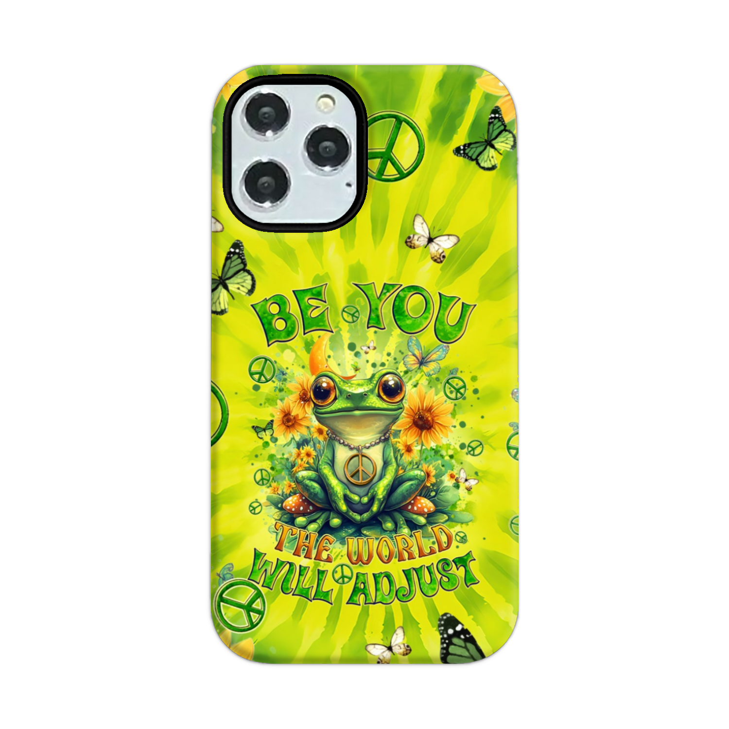 BE YOU THE WORLD WILL ADJUST FROG TIE DYE PHONE CASE - TYQY0401257