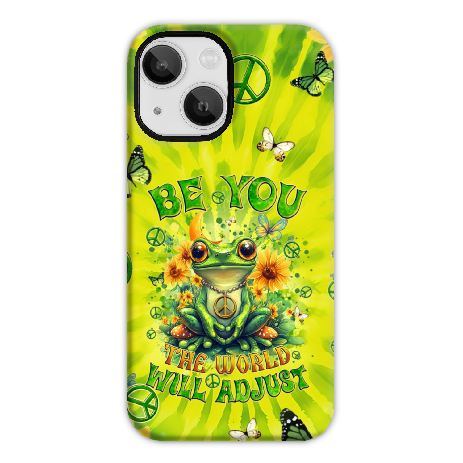 BE YOU THE WORLD WILL ADJUST FROG TIE DYE PHONE CASE - TYQY0401257