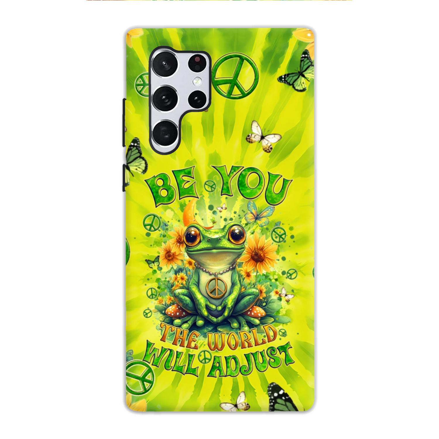 BE YOU THE WORLD WILL ADJUST FROG TIE DYE PHONE CASE - TYQY0401257