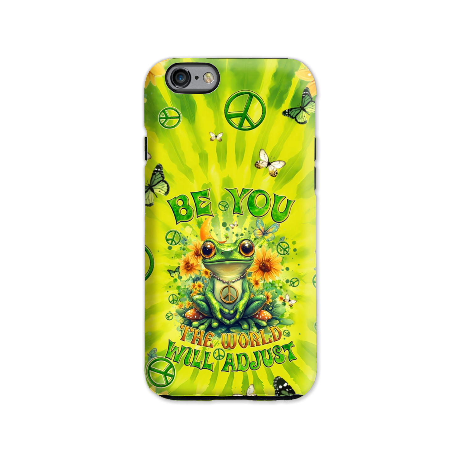 BE YOU THE WORLD WILL ADJUST FROG TIE DYE PHONE CASE - TYQY0401257