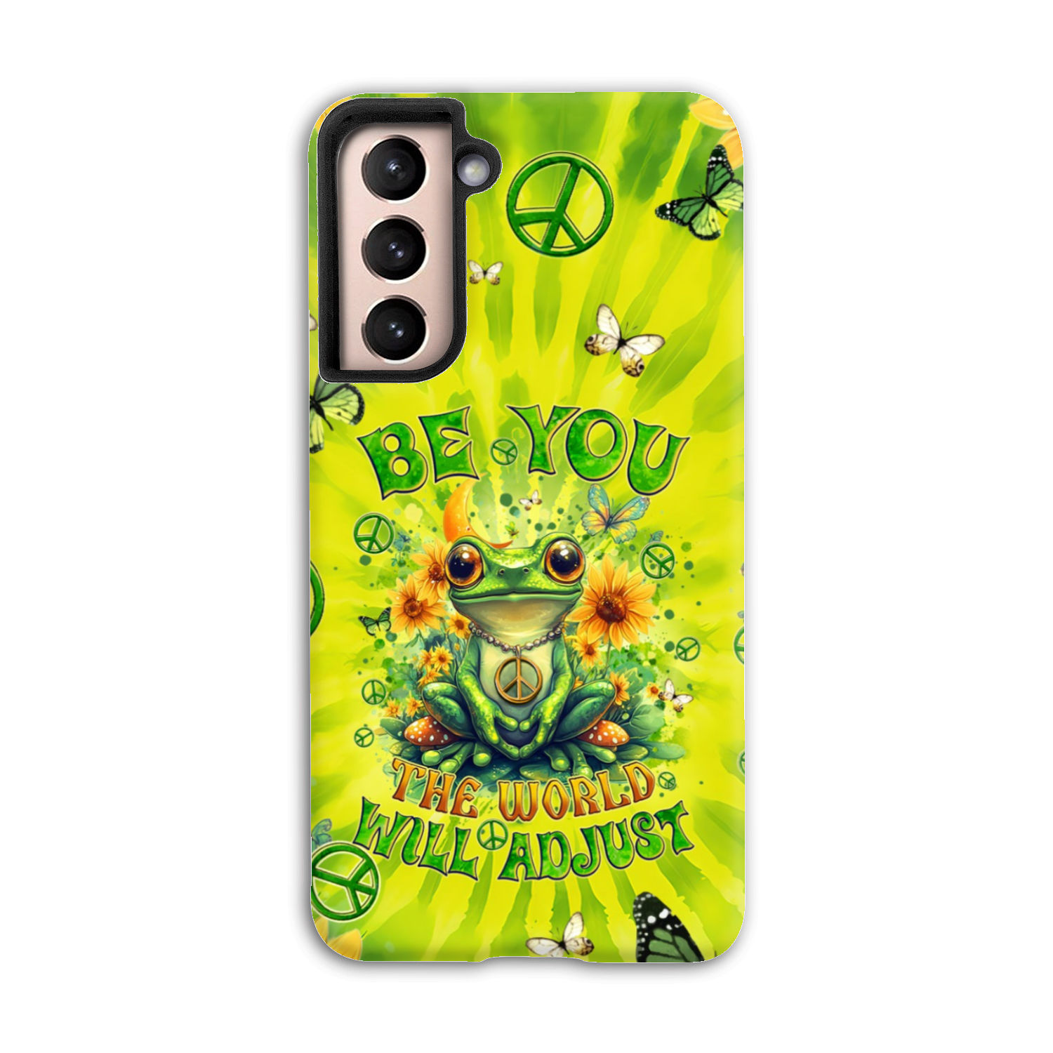 BE YOU THE WORLD WILL ADJUST FROG TIE DYE PHONE CASE - TYQY0401257