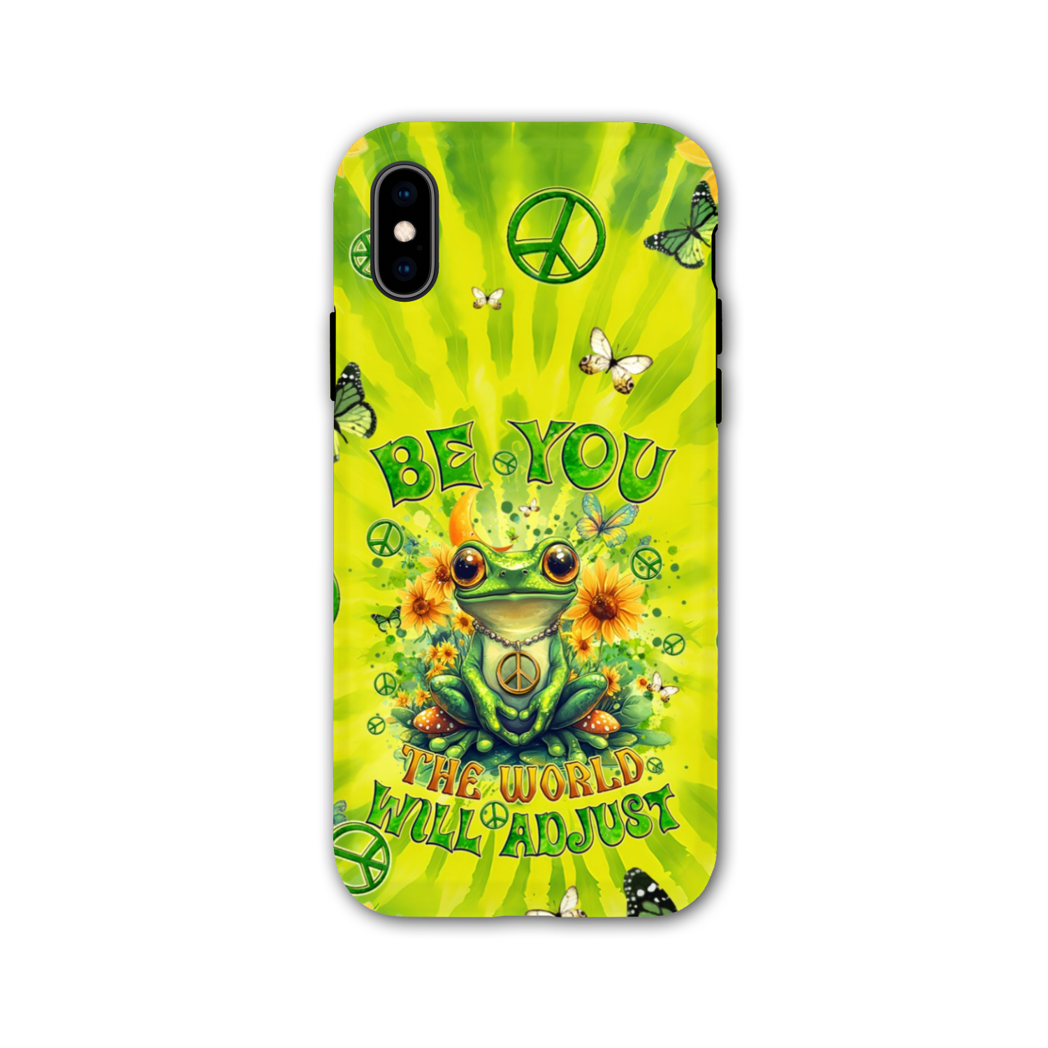 BE YOU THE WORLD WILL ADJUST FROG TIE DYE PHONE CASE - TYQY0401257