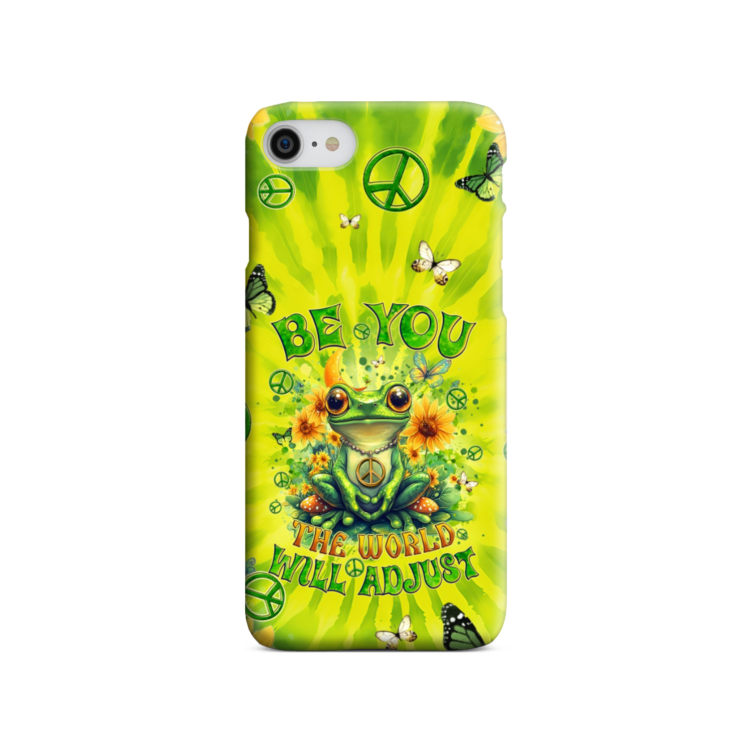 BE YOU THE WORLD WILL ADJUST FROG TIE DYE PHONE CASE - TYQY0401257