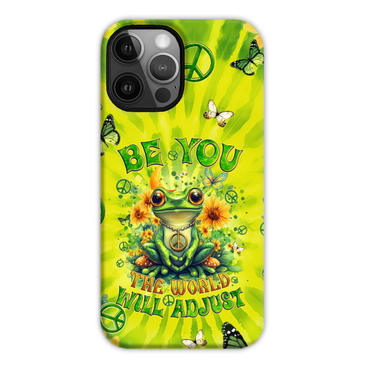 BE YOU THE WORLD WILL ADJUST FROG TIE DYE PHONE CASE - TYQY0401257