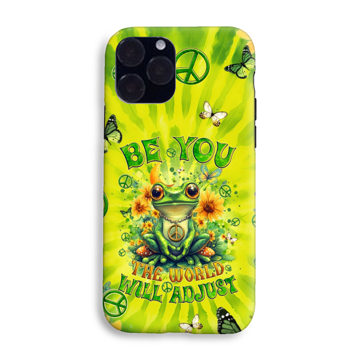 BE YOU THE WORLD WILL ADJUST FROG TIE DYE PHONE CASE - TYQY0401257