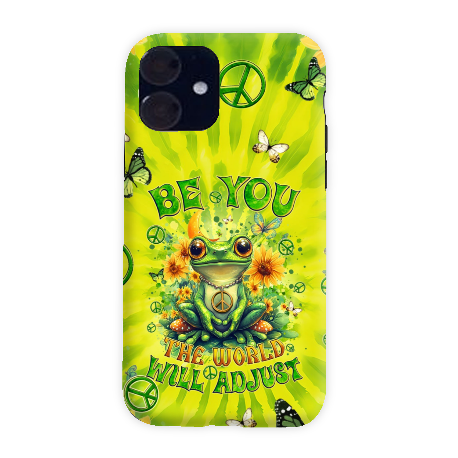 BE YOU THE WORLD WILL ADJUST FROG TIE DYE PHONE CASE - TYQY0401257