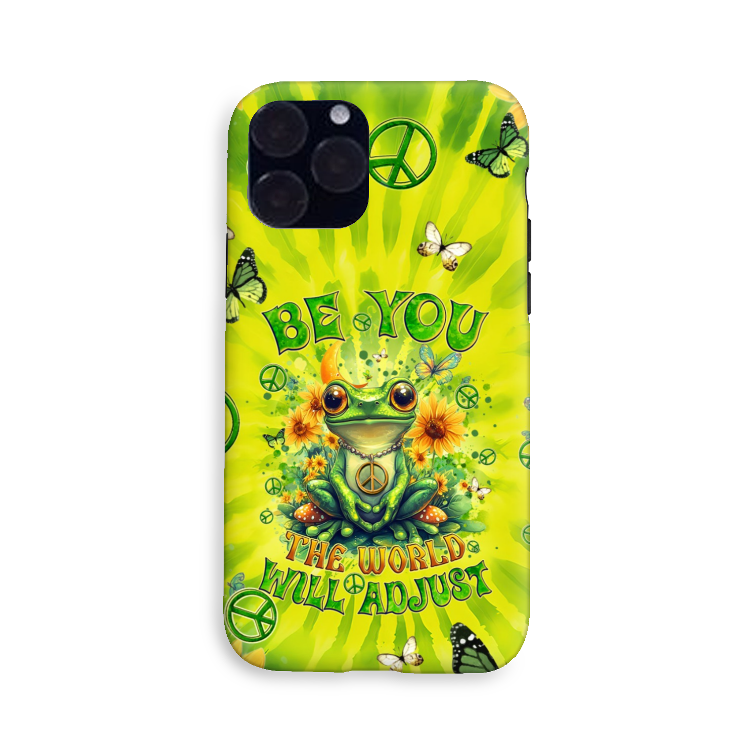 BE YOU THE WORLD WILL ADJUST FROG TIE DYE PHONE CASE - TYQY0401257