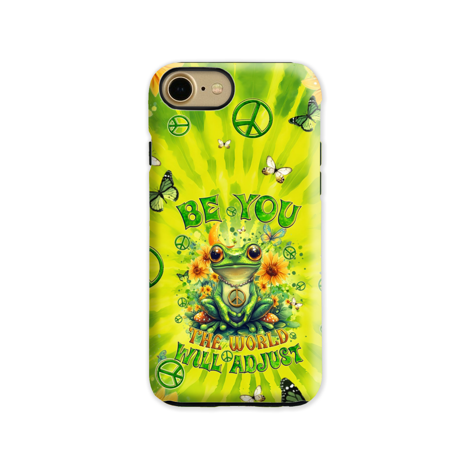 BE YOU THE WORLD WILL ADJUST FROG TIE DYE PHONE CASE - TYQY0401257